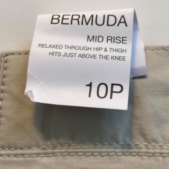 Sonoma Womens Tan Bermuda Shorts/Capris, 10P, NWT - Picture 6 of 6